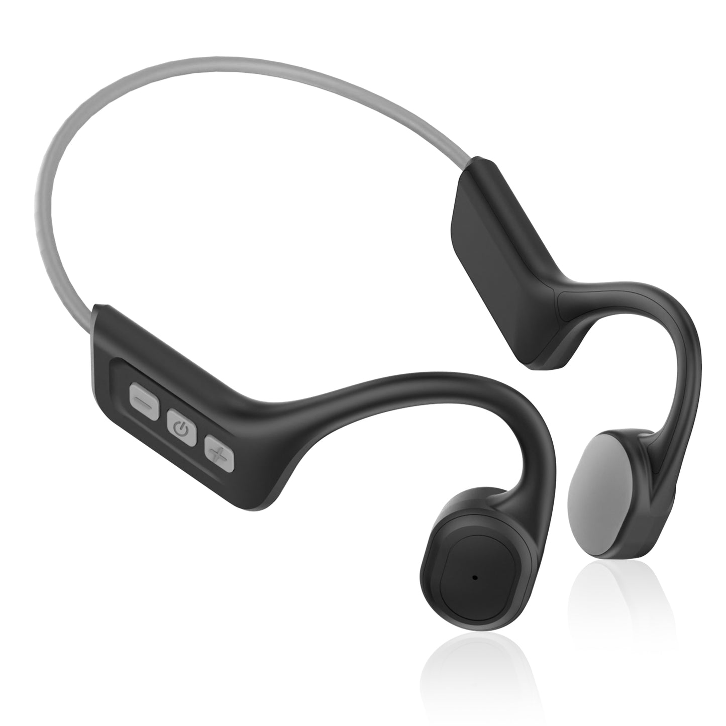 CelsusSound S800C Bone Conduction Headphones, Open-Ear Bluetooth 5.3 Headphones with Mic, IPX7 Waterproof Sports Earbuds Wireless Earphones for Running Workout Cycling, 1.5 Fast Charging and 10H Working Time (Orange)
