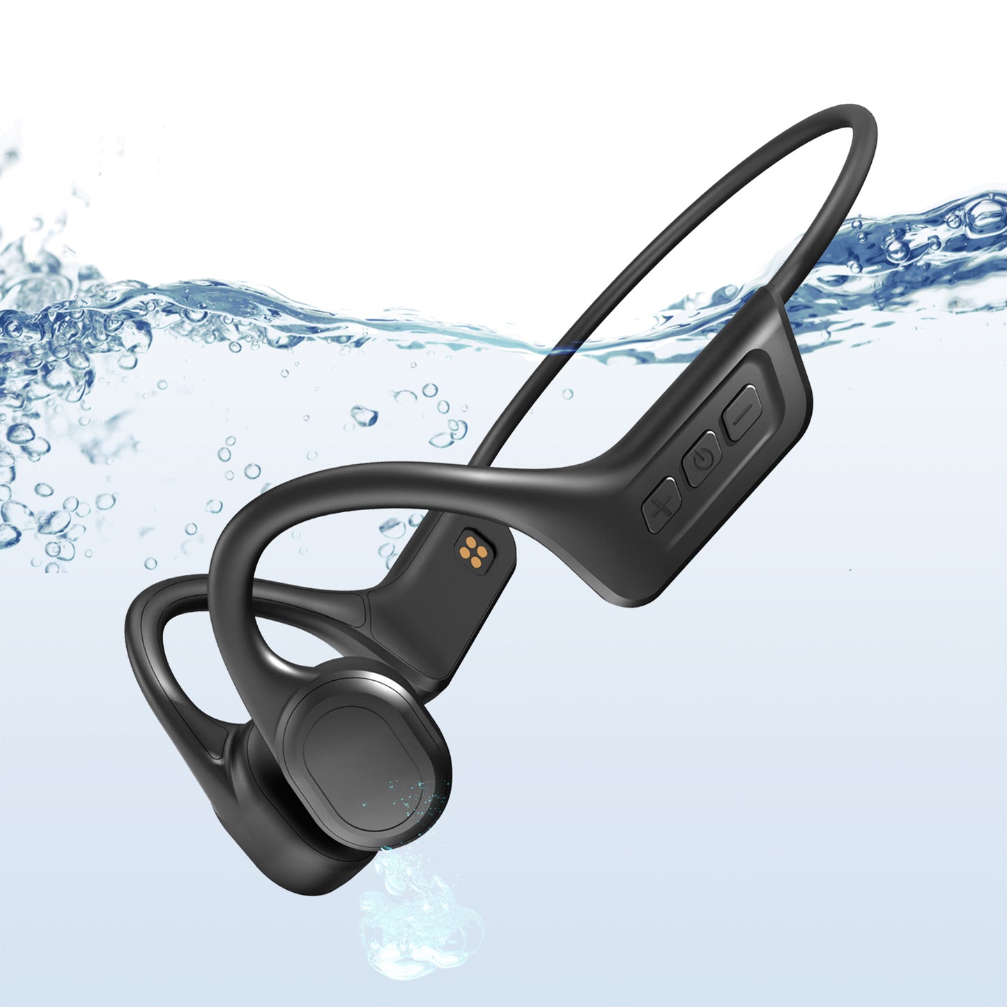 CelsusSound S800 Bone Conduction Headphones,IPX8 Waterproof Swimming Headphones Built-in 32GB Memory,Open Ear Wireless Bluetooth Earphones for Running, Diving,Cycling,Swimming.