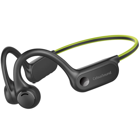 CelsusSound S100 Bone Conduction Headphones,Open Ear Headphones with Built-in Mic, Bone Conduction Headphones Bluetooth 5.2,10H,Sweatproof Sports Headsets.