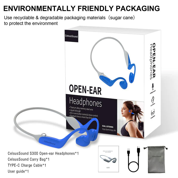 CelsusSound S300B Open Sport Bluetooth Headphones